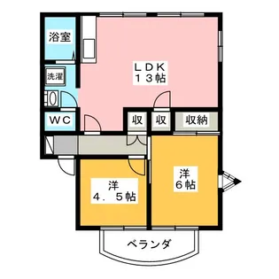 パークタウン平島 A棟【2階】の間取り