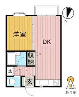 ラヴィー蒔田【1階】の間取り