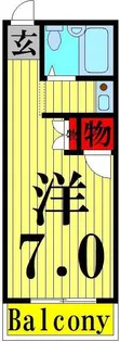 三幸ハイツ【3階】の間取り