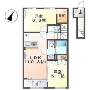 ソラーナ【2階】の間取り