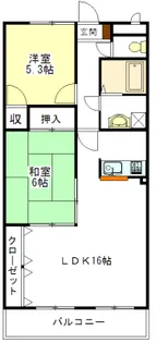ラ・リューシュ【2階】の間取り