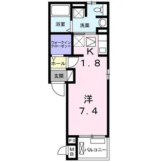 サンライズ ヴィラ【1階】の間取り