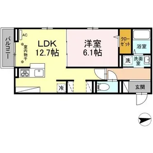 サンテール【2階】の間取り