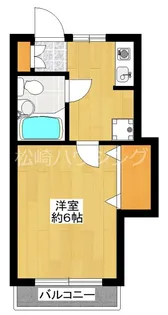 富士コーポ【4階】の間取り