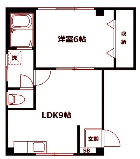 西渕ビル【3階】の間取り