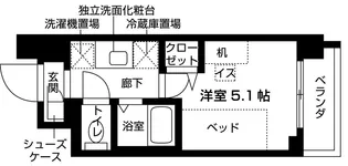 キャンパスヴィレッジ京都衣笠【2階】の間取り
