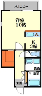 サンハイム豊中【1階】の間取り