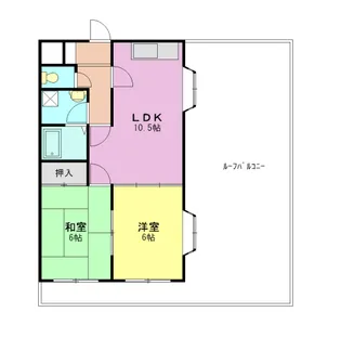 ハイブリッジ志木【3階】の間取り