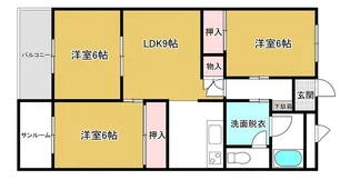 ザ・マンション紺屋町B【2階】の間取り