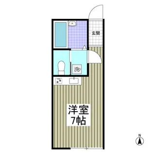 サニーグレイス国立【2階】の間取り