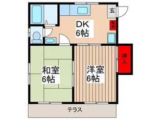 フラット幸【1階】の間取り