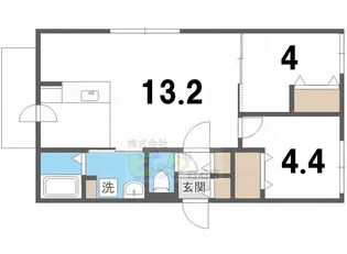 カーサブラン【4階】の間取り
