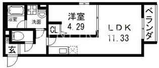 Lumo布施(ルーモフセ)【1階】の間取り