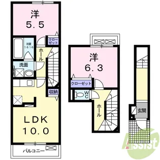サージェ林 I・A【2階】の間取り