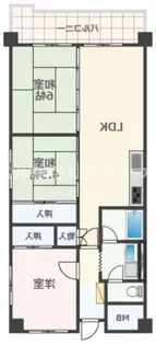ハウベスト春日【4階】の間取り
