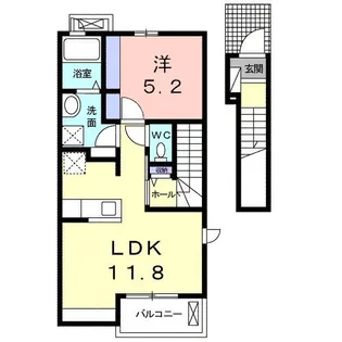 yui【2階】の間取り