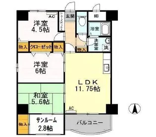 アウスピオーリ【2階】の間取り