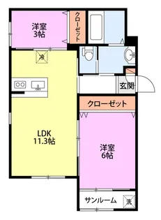 K-Flat沼垂東【2階】の間取り
