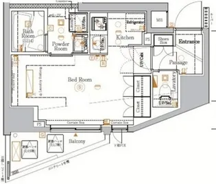 XEBEC大鳥居ASYLCOURT【2階】の間取り