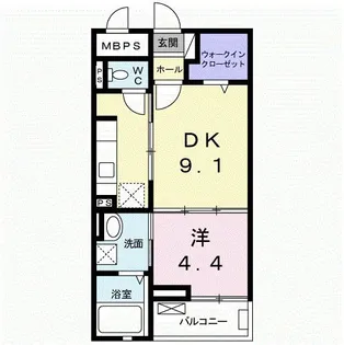 セゾン アキ【2階】の間取り