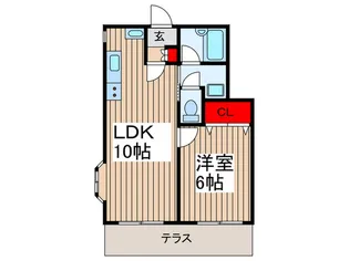 ミドリマンション【1階】の間取り