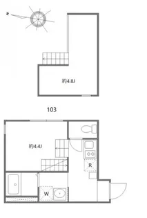 ハーモニーテラス青井XIII【1階】の間取り