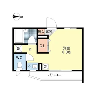 ガーデンスクエア葛西【2階】の間取り