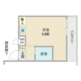 グランヴェル鶴見【2階】の間取り