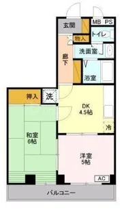 奥田ビル【4階】の間取り