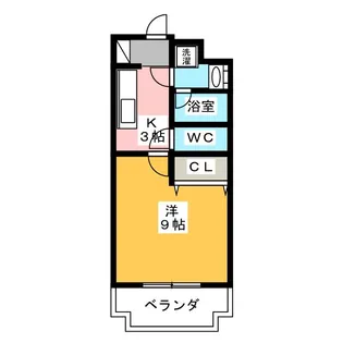 Sun Rise 一番館【2階】の間取り