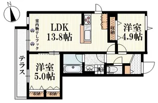 アダージォ阿佐谷【1階】の間取り