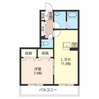 キースリーピア II【1階】の間取り