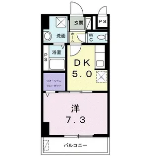 シティ フラット【6階】の間取り