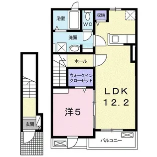 ラシュレ B【2階】の間取り