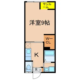 アールKコーポ【2階】の間取り