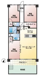 ソライエ南桜井【1階】の間取り