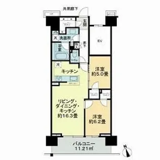 リビオシティ南砂町ステーションサイト【5階】の間取り