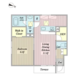 Ponte Libro【1階】の間取り