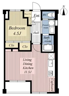 関マンション【2階】の間取り