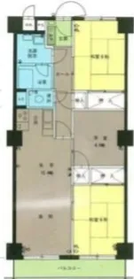 星和伊勢原マンション【1階】の間取り
