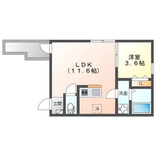 緑と風のクーレ【3階】の間取り
