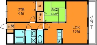 ヤマセン5番館【3階】の間取り