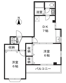 ソレイユ欅【2階】の間取り