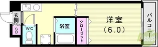 アスフローレス【3階】の間取り