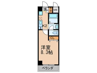 ブランケネ-ゼ【3階】の間取り