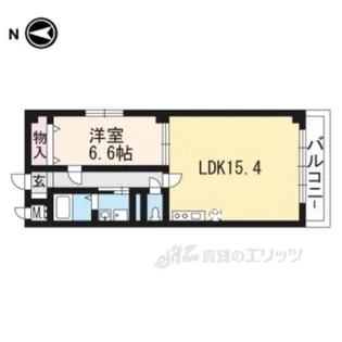ヴィオラ・三条小川【2階】の間取り