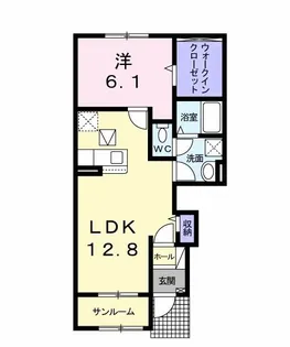 メゾン ド シャルル【1階】の間取り
