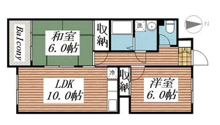 サンライズ97【3階】の間取り