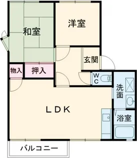 フレグランス粟津B【2階】の間取り