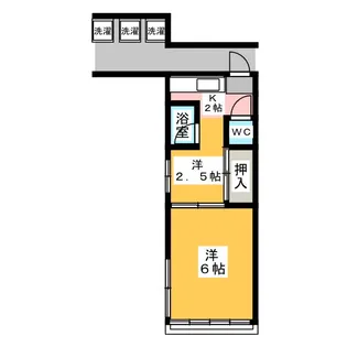 望月アパートメント【2階】の間取り